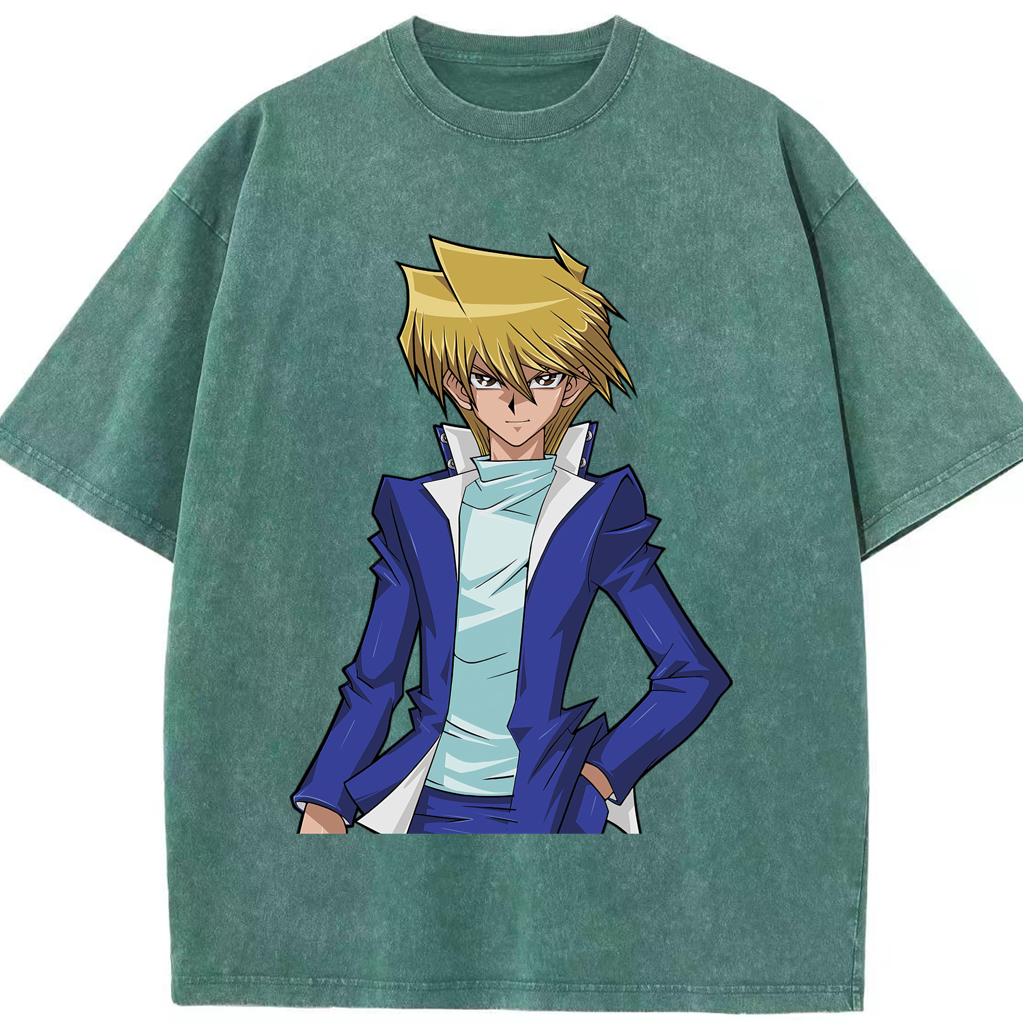 （画像用） 遊☆戯☆王 Yu-Gi-Oh! 綿100% ヴィンテージ風 半袖Tシャツ（フロントプリント）